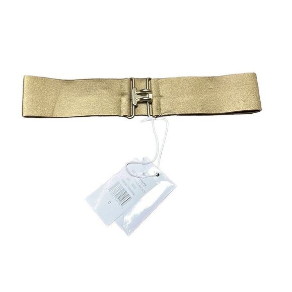 Good American Gold Bronze High Shine Swim Belt Buckle NWT Sz 0 Sexy Resort Beach - Picture 1 of 6